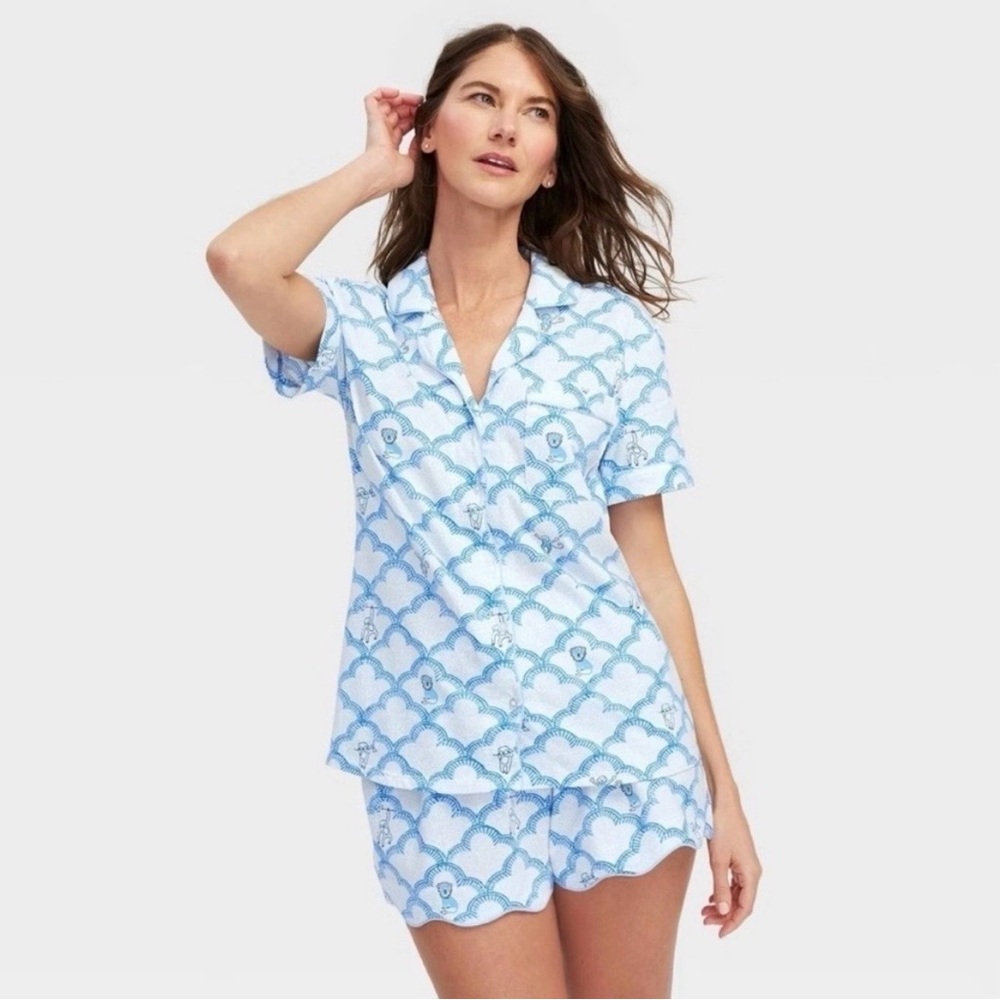 Roller Rabbit x Target Collab Geo Trellis Print Short Pajama Set
